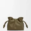 Mini Flamenco-clutch i nappa-kalveskinn