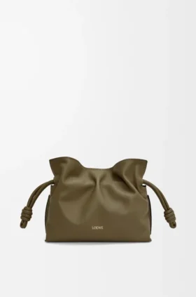 Mini Flamenco-clutch i nappa-kalveskinn
