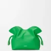 Mini Flamenco-clutch i nappa-kalveskinn