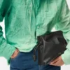 Mini Flamenco-clutch i nappa-kalveskinn
