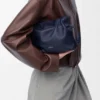 Mini Flamenco-clutch i nappa-kalveskinn