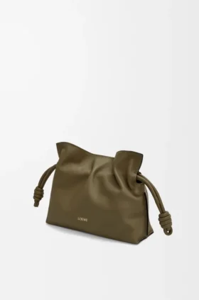 Mini Flamenco-clutch i nappa-kalveskinn