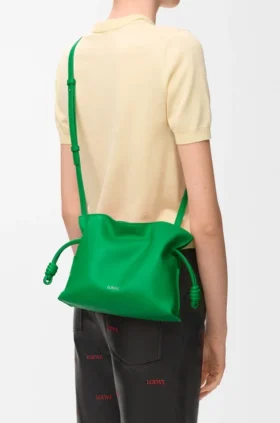 Mini Flamenco-clutch i nappa-kalveskinn