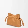 Mini Flamenco-clutch i nappa-kalveskinn