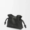 Mini Flamenco-clutch i nappa-kalveskinn