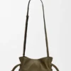 Mini Flamenco-clutch i nappa-kalveskinn