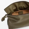Mini Flamenco-clutch i nappa-kalveskinn