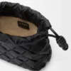 Mini Flamenco Purse i rynket nappa-kalveskinn
