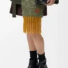 Mini Flamenco Purse i rynket nappa-kalveskinn