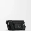 Mini Flex Messenger i lerret og semsket skinn Mini Flex Messenger i lerret og semsket skinn