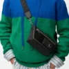 Mini Flex Messenger i lerret og semsket skinn Mini Flex Messenger i lerret og semsket skinn