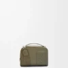 Mini-kamera-crossbody-veske i satengkalveskinn Mini-kamera-crossbody-veske i satengkalveskinn