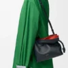Mini-lagdelt Flamenco-clutch i nappa-kalveskinn
