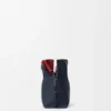 Mini-lagdelt Flamenco-clutch i nappa-kalveskinn