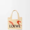 Mini Loewe Font Tote i raffia Mini Loewe Font Tote i raffia