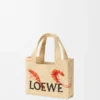 Mini Loewe Font Tote i raffia Mini Loewe Font Tote i raffia