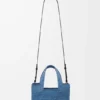 Mini Loewe Font Tote i raffia Mini Loewe Font Tote i raffia