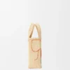 Mini Loewe Font Tote i raffia Mini Loewe Font Tote i raffia