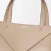 Mini Puzzle Fold-tote i skinnende kalveskinn Mini Puzzle Fold-tote i skinnende kalveskinn