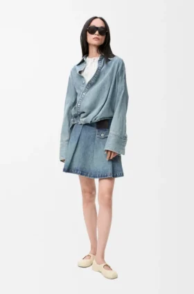 Miniskjørt i denim
