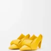Origami Con-pumps med klaff bak i lammeskinn Origami Con-pumps med klaff bak i lammeskinn
