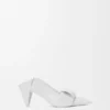 Origami-pumps med klaff bak i lammeskinn