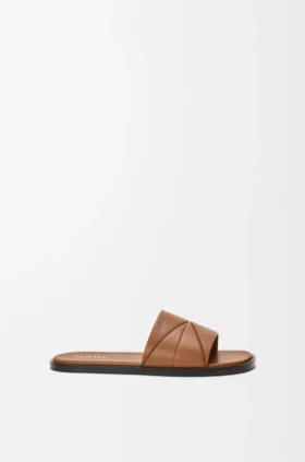 Origami-sandaler i mykt kalveskinn