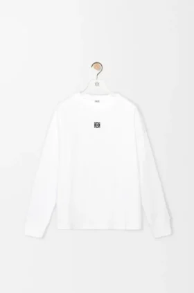 Oversized Fit Long Sleeve T-Shirt i bomull