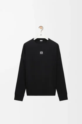 Oversized Fit Long Sleeve T-Shirt i bomull