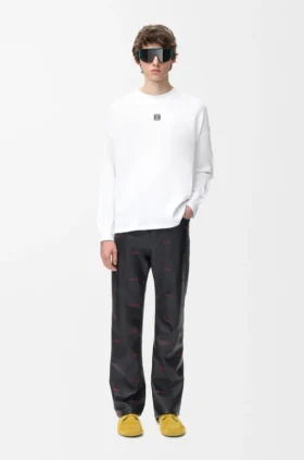 Oversized Fit Long Sleeve T-Shirt i bomull