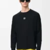 Oversized Fit Long Sleeve T-Shirt i bomull