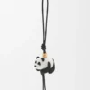 Panda-smykke i filt og kalveskinn Panda-smykke i filt og kalveskinn