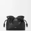 Panta Medium Flamenco-clutch i skinnende kalveskinn