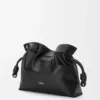 Panta Medium Flamenco-clutch i skinnende kalveskinn