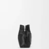 Panta Medium Flamenco-clutch i skinnende kalveskinn