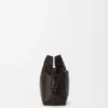 Panta Medium Flamenco-clutch i skinnende kalveskinn