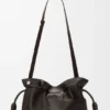 Panta Medium Flamenco-clutch i skinnende kalveskinn