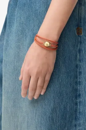 Pebble-armbånd i kalveskinn