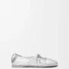 Pebble myk ballerina i laminert nappa-lammeskinn Pebble myk ballerina i laminert nappa-lammeskinn