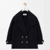 Pebble-peacoat i ull Pebble-peacoat i ull