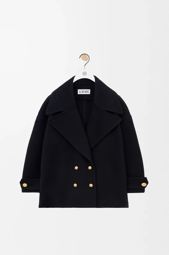 Pebble-peacoat i ull Pebble-peacoat i ull