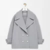 Pebble-peacoat i ull Pebble-peacoat i ull