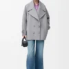 Pebble-peacoat i ull Pebble-peacoat i ull