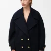 Pebble-peacoat i ull Pebble-peacoat i ull