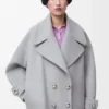 Pebble-peacoat i ull Pebble-peacoat i ull