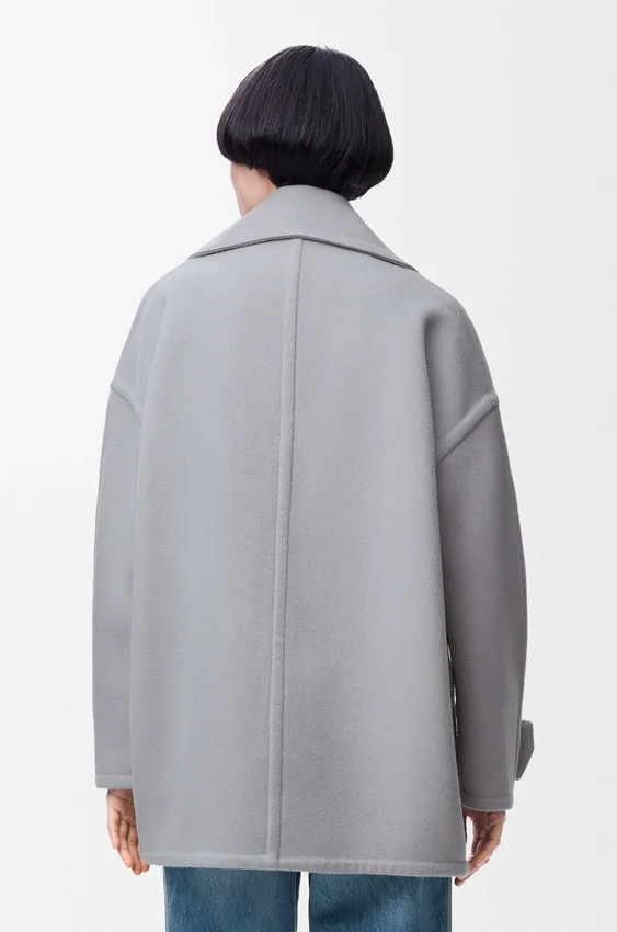 Pebble-peacoat i ull Pebble-peacoat i ull