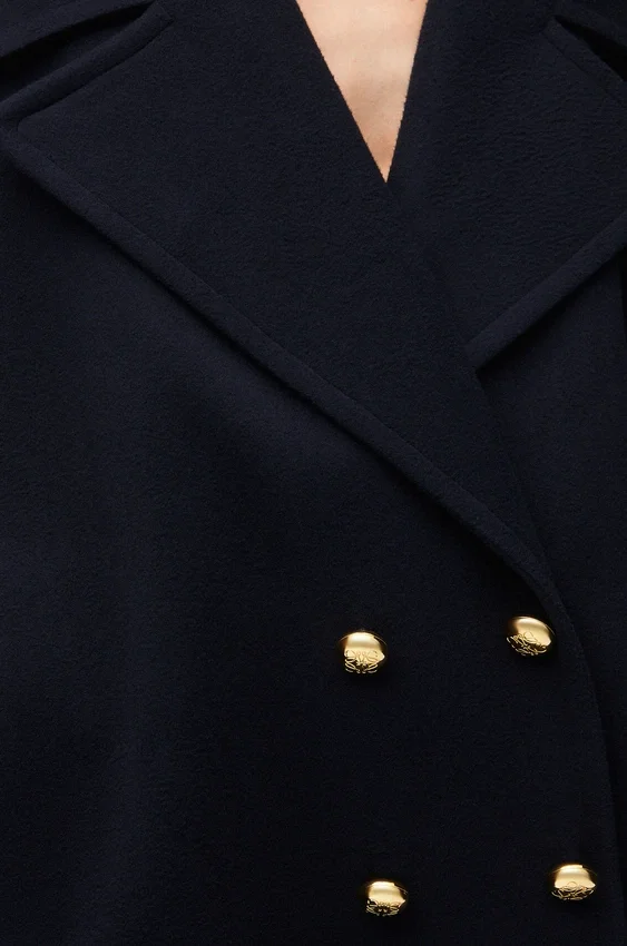 Pebble-peacoat i ull Pebble-peacoat i ull