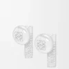 Pebble-øreringer med nitter i sterlingsølv og krystaller Pebble-øreringer med nitter i sterlingsølv og krystaller