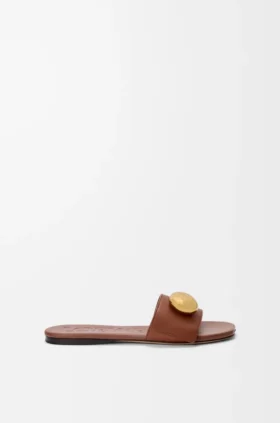 Pebble-sandaler i mykt kalveskinn