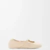 Pebble Soft-ballerinasko i nappa-lammeskinn